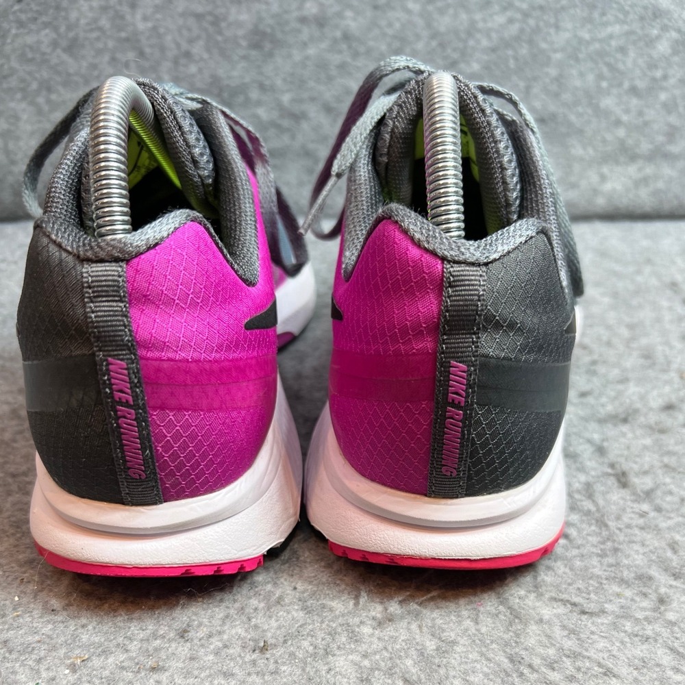 Nike Zoom Span Womens Running Shoes Grey Pink Athletic Sneakers Size 10 - Picture 7 of 8